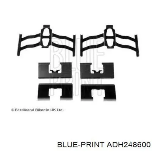 Комплект пружинок кріплення дискових колодок, задніх Blue Print ADH248600 ціна, від 10.38 USD