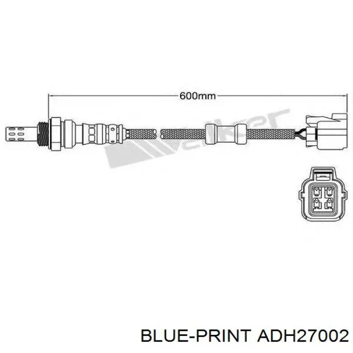 Лямбдазонд, датчик кисню до каталізатора ADH27002 Blue Print