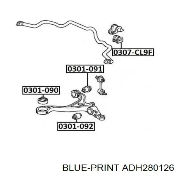 Сайлентблок нижнього важеля передньої підвіски CTR GV0688 ціна, від 9.68 USD