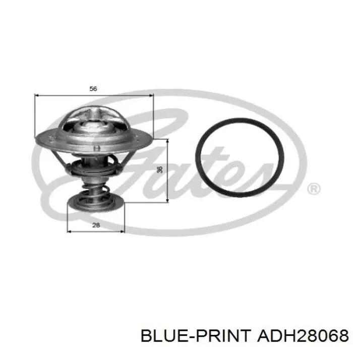Втулка переднього стабілізатора ADH28068 Blue Print