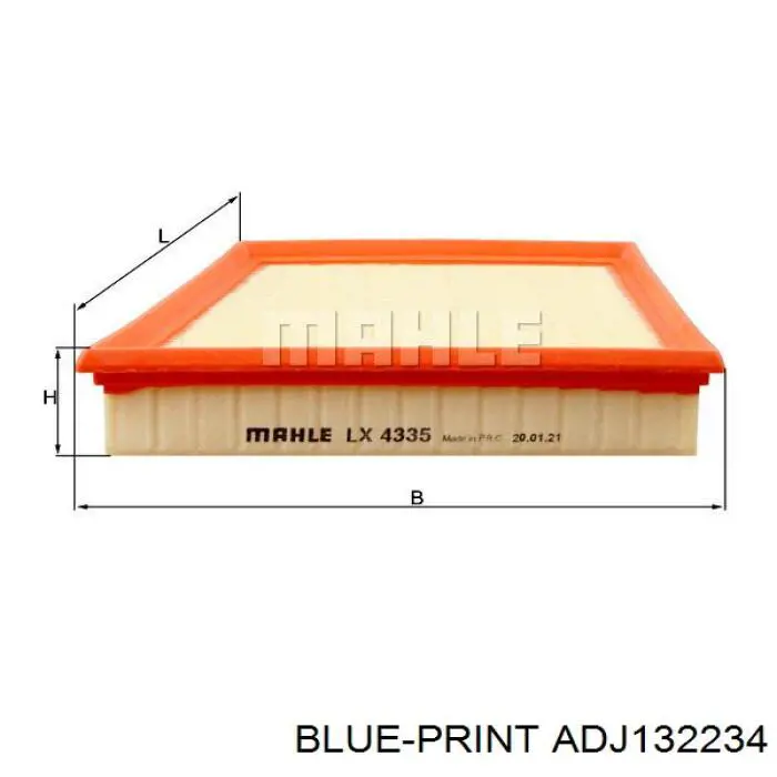 ADJ132234 Blue Print фільтр повітряний