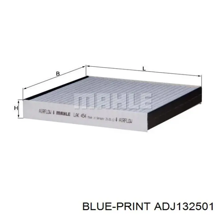 Купити ADJ132501 Blue Print Фільтр салону вугільний