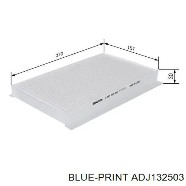 Фільтр повітряний обігрівача Blue Print ADJ132503 ціна, від 5.71 USD