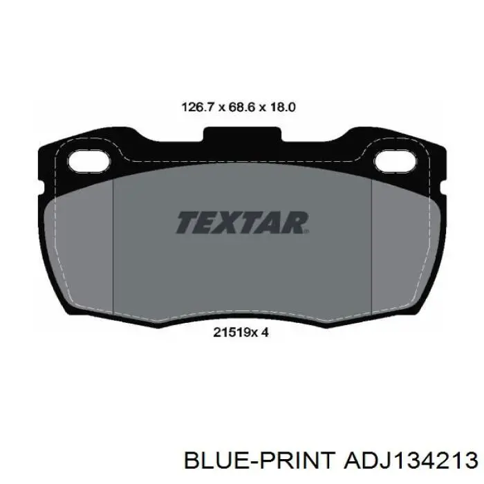 Гальмівні колодки Blue Print ADJ134213 ціна, від 23.41 USD