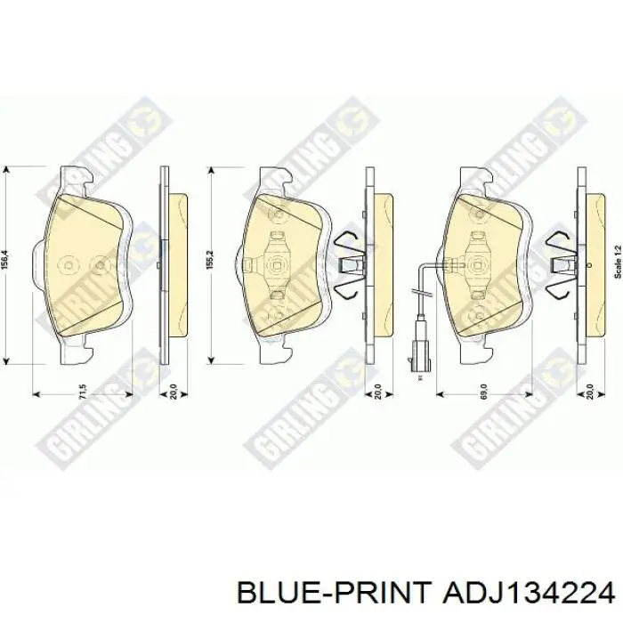 Передні тормозні колодки P82004 Brembo