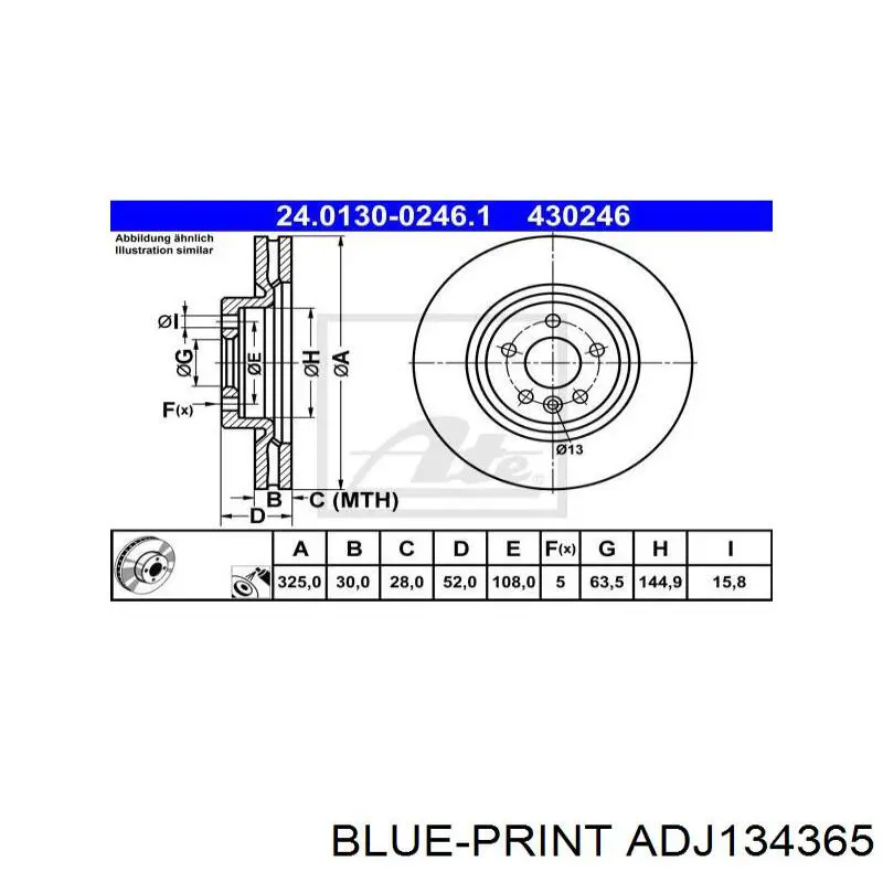 Гальмівні диски передні LR115005 Land Rover