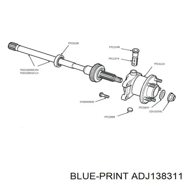 Купити FTC3223 Bearmach Підшипник ступиці колеса