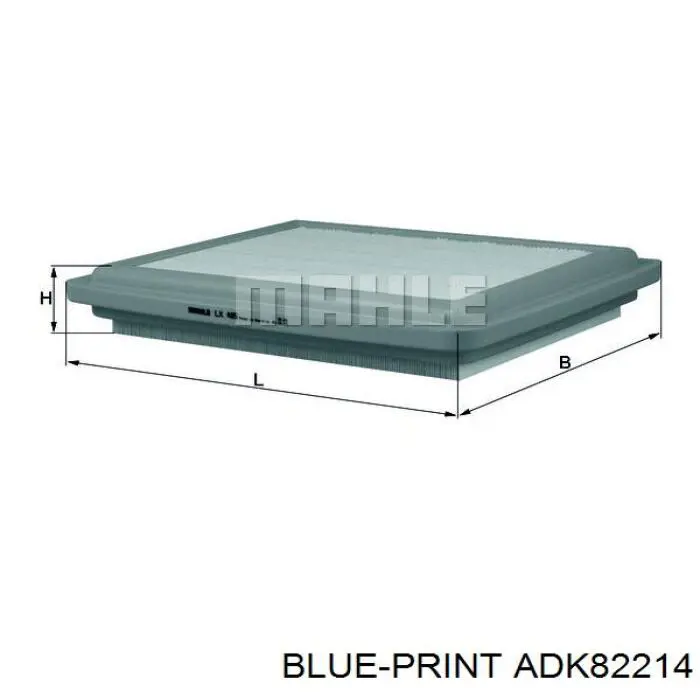 Купити ADK82214 Blue Print Автомобільний фільтр повітря