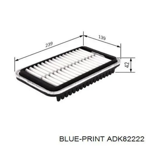 Фільтр повітряний Blue Print ADK82222