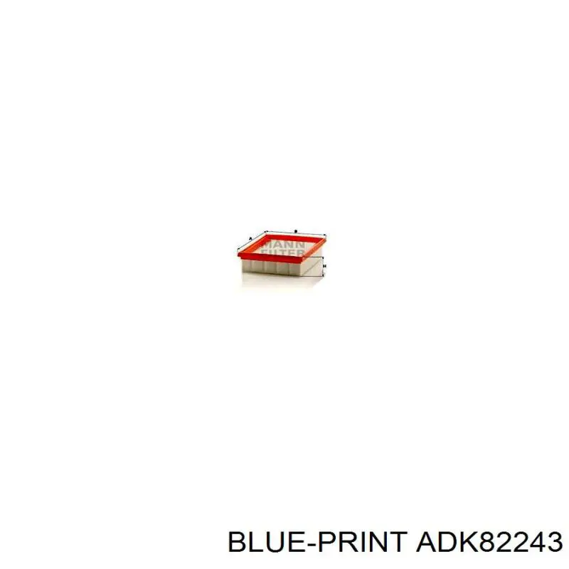 Купити ADK82243 Blue Print Автомобільний фільтр повітря