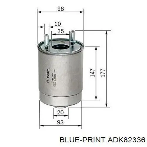 Купити 164001710R Renault (RVI) Фільтр-відстійник палива грубої очистки