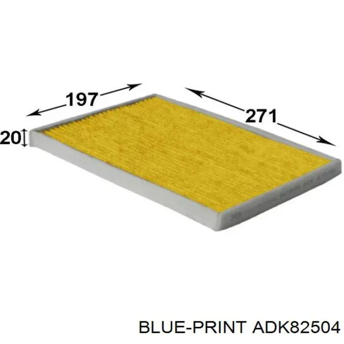 Фільтр салону ADK82504 Blue Print