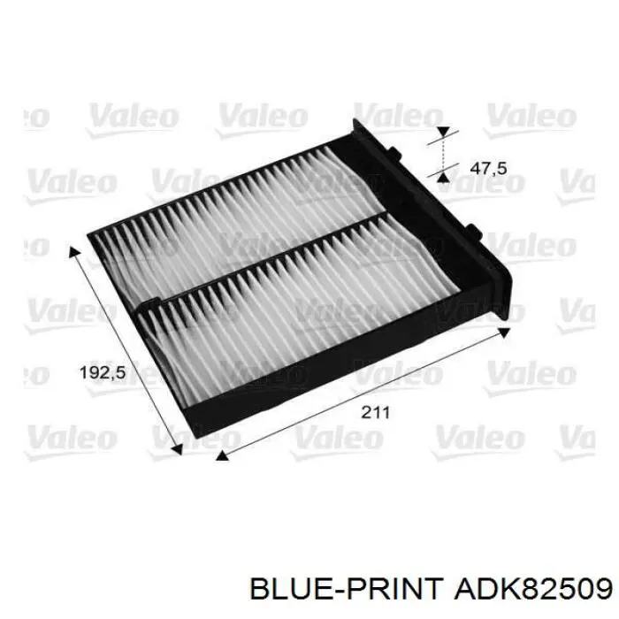 ADK82509 Blue Print фільтр салону