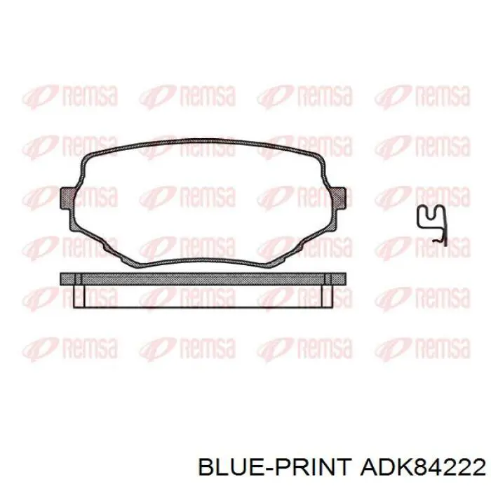 Купити ADK84222 Blue Print Колодки гальмівні передні, дискові