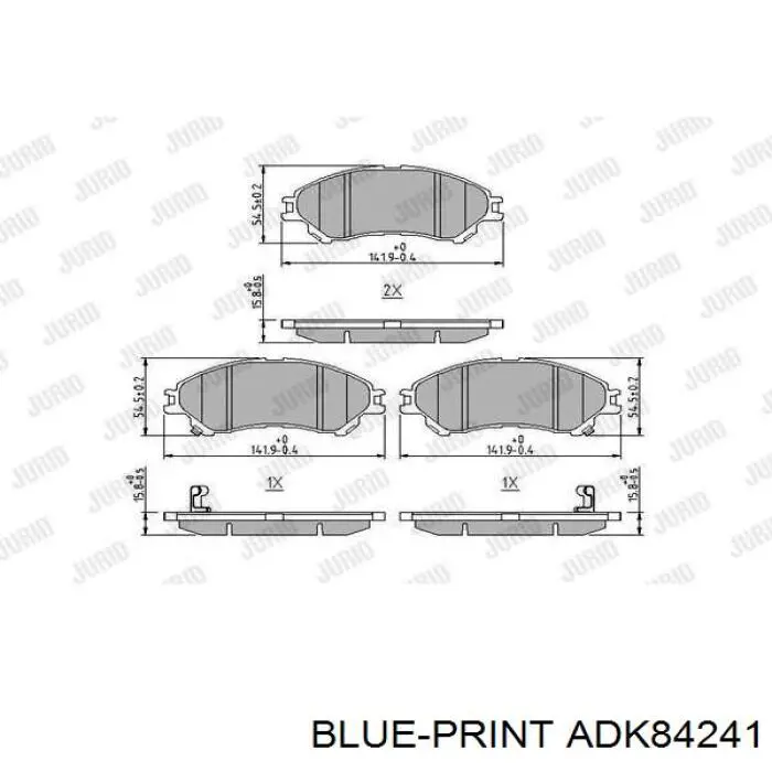 Передні тормозні колодки 573777J Jurid/Bendix