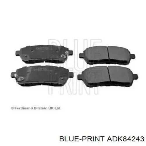 Колодки гальмівні передні, дискові ADK84243 Blue Print