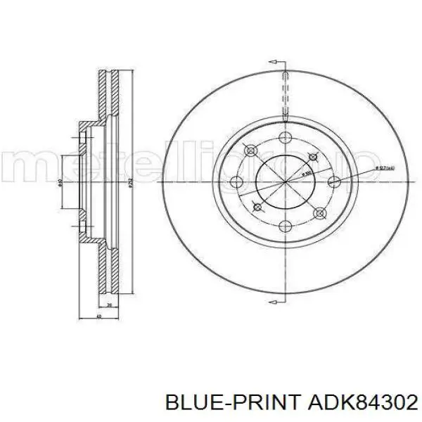 Диск гальмівний передній ABS 15658