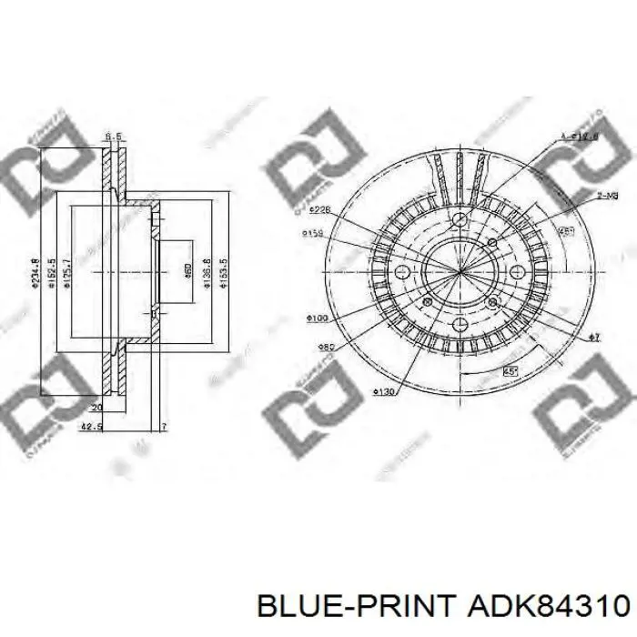 Купити ADK84310 Blue Print Ротор гальмівний