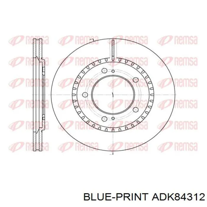 Купити ADK84312 Blue Print Ротор гальмівний