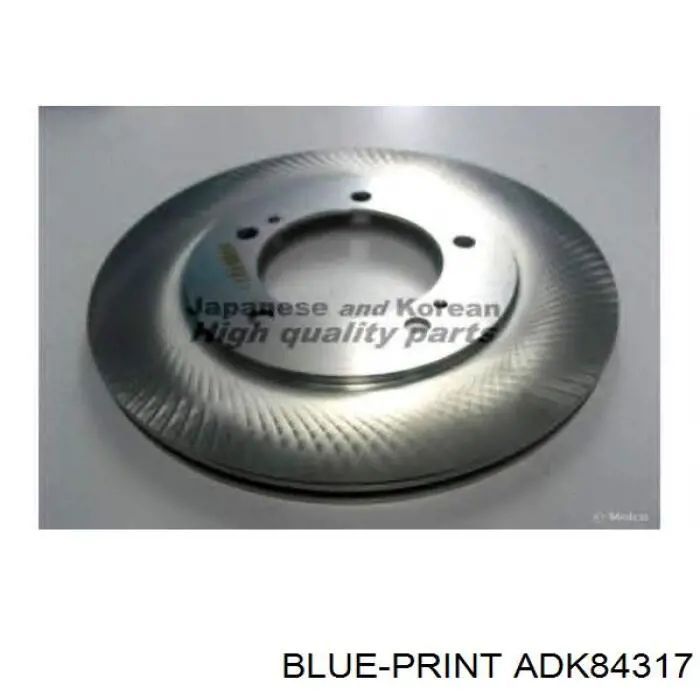 Диск переднього гальма Blue Print ADK84317 ціна, від 34.02 USD