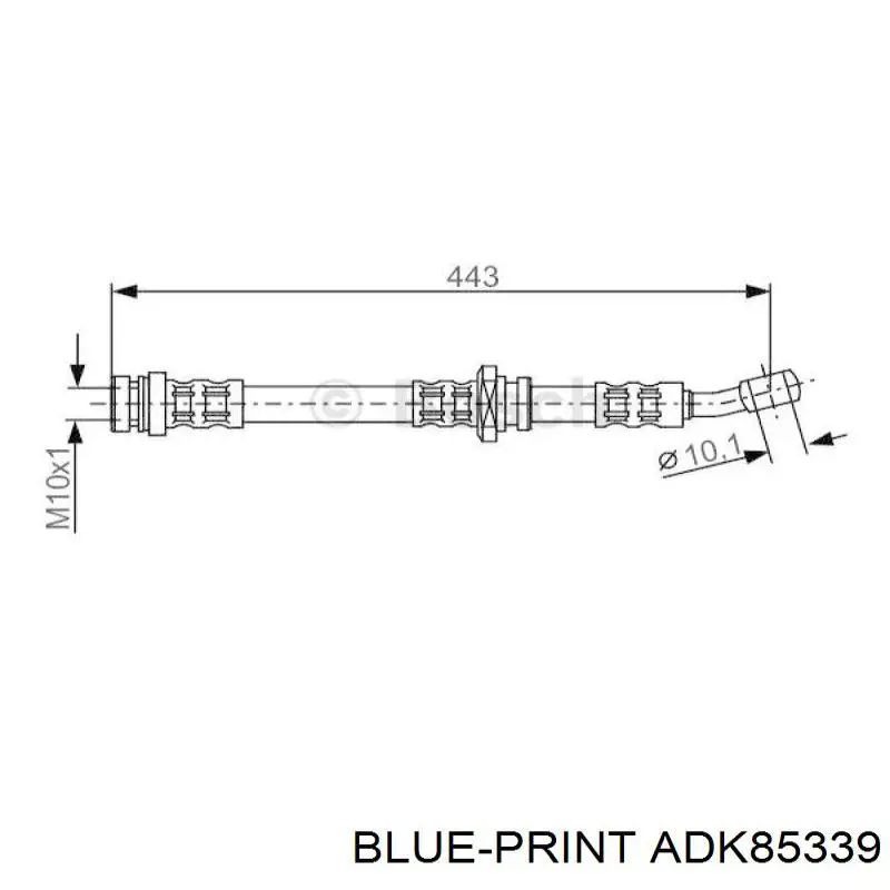 Шланг гальмівний передній Suzuki 5155083E00