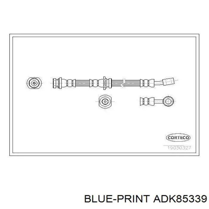 Шланг гальмівний передній ADK85339 Blue Print