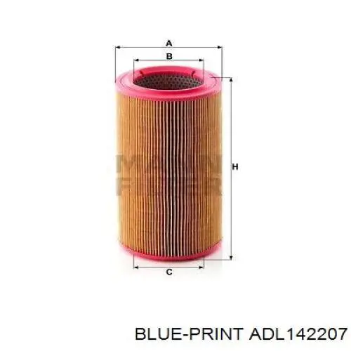 Фільтр повітряний Alpha Filter AF0209