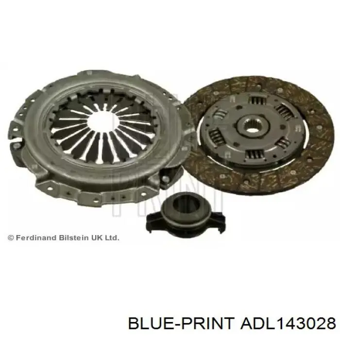 Купити ADL143028 Blue Print Комплект зчеплення (диск, корзина, підшипник)