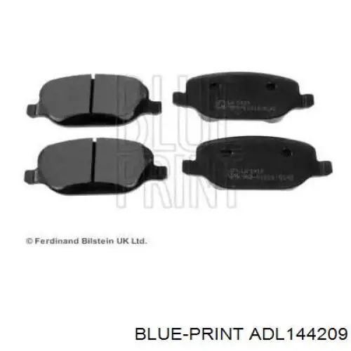 ADL144209 Blue Print колодки гальмові задні, дискові