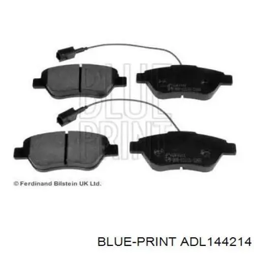 Колодки гальмівні передні, дискові ADL144214 Blue Print