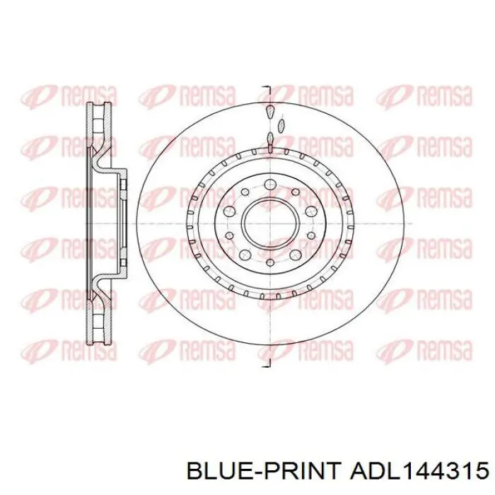 Купити ADL144315 Blue Print Ротор гальмівний
