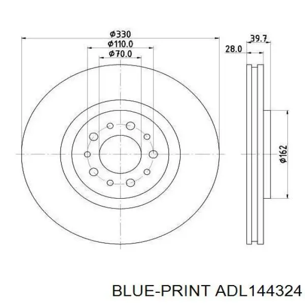 Диск переднього гальма Power Stop AR83087XPR ціна, від 40.40 USD