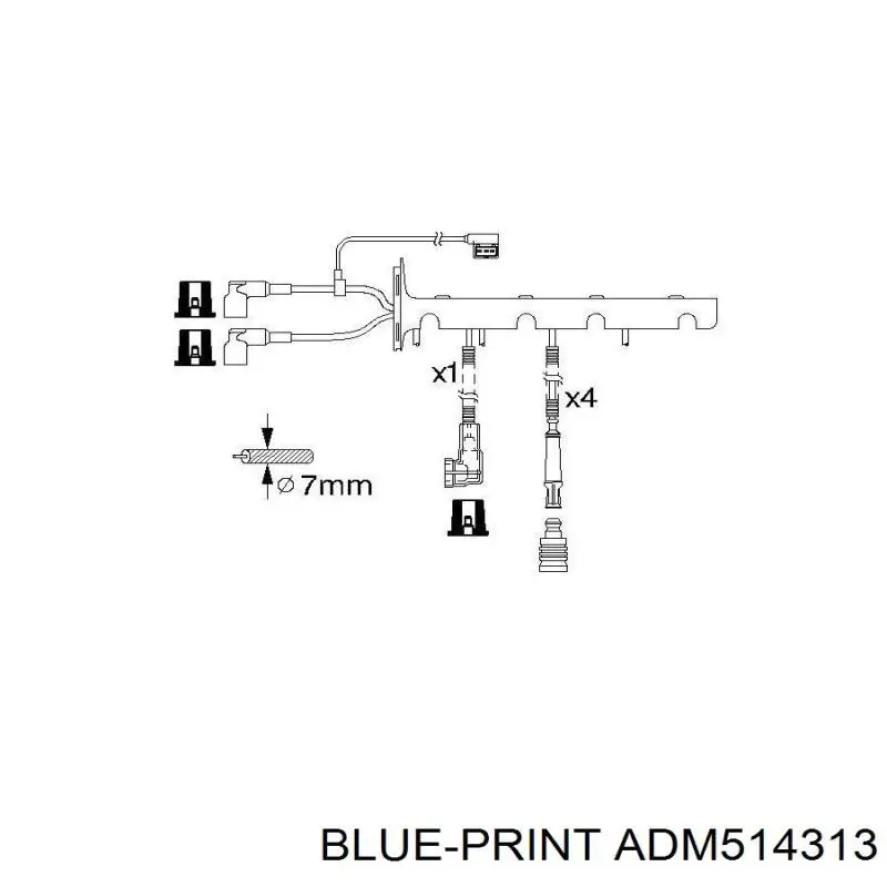 Бігунок (ротор) розподільника запалювання Blue Print ADM514313