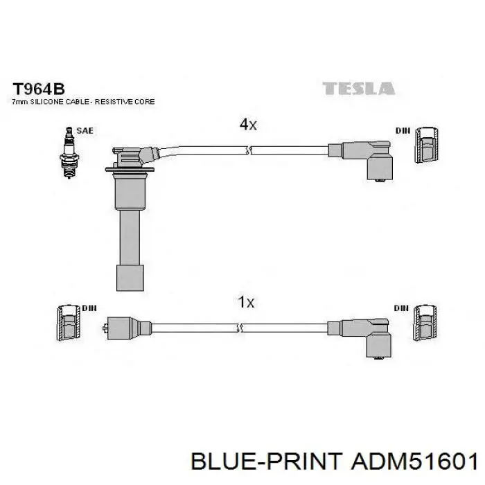 Дроти запалювання Engitech ENT910109 ціна, від 13.81 USD