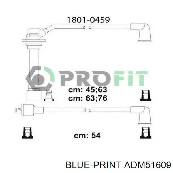 Дроти запалювання Blue Print ADM51609 ціна, від 18.57 USD