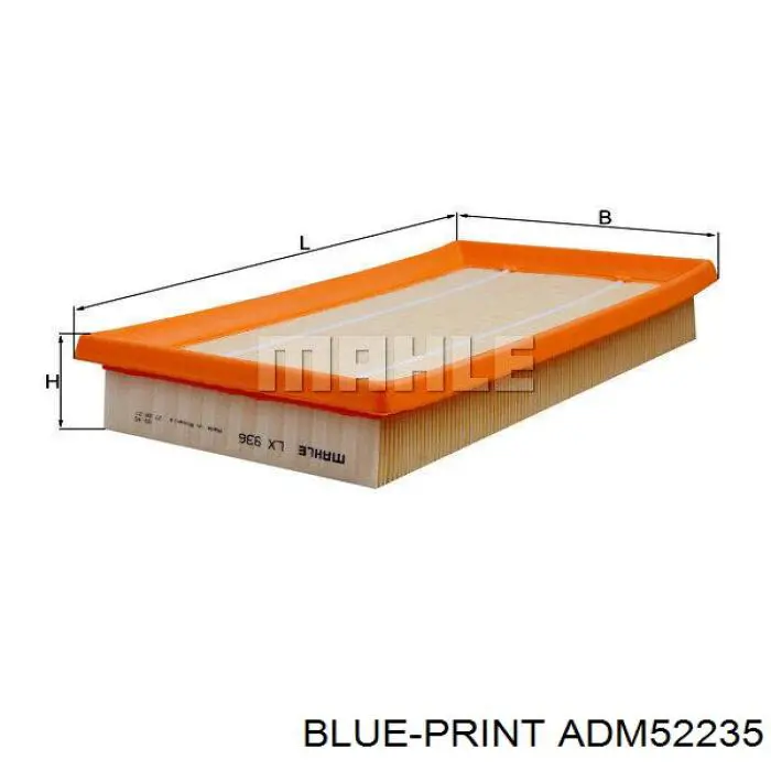 Купити ADM52235 Blue Print Автомобільний фільтр повітря