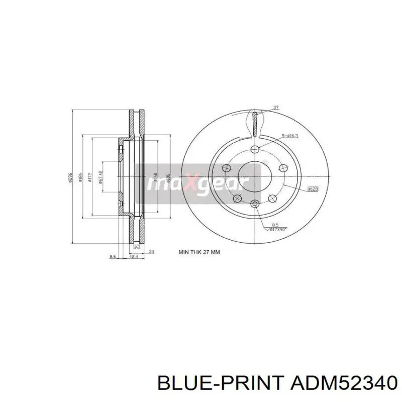 Купити ADM52340 Blue Print Фільтр-відстійник палива грубої очистки