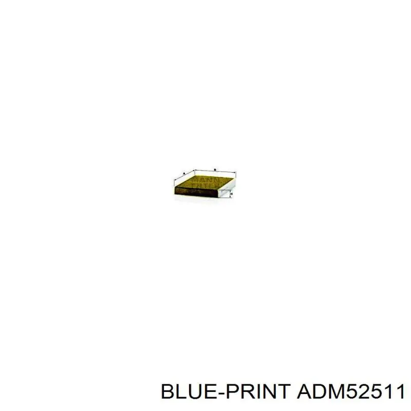 Фільтр салону ADM52511 Blue Print