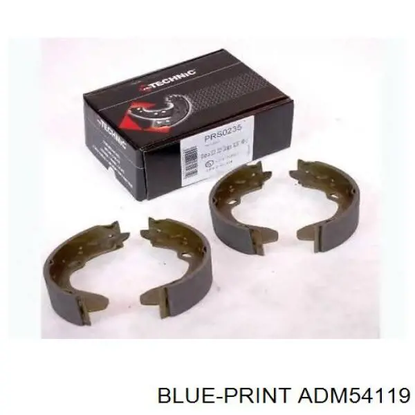 Купити ADM54119 Blue Print Колодки гальмові задні, барабанні