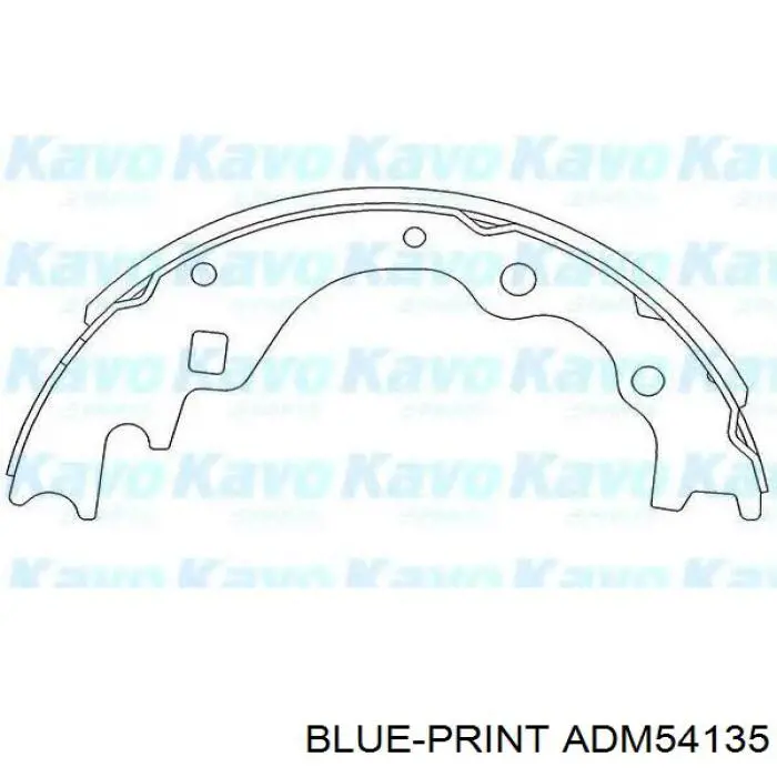 Купити ADM54135 Blue Print Колодки гальмові задні, барабанні