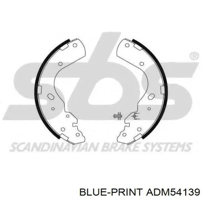 Купити ADM54139 Blue Print Колодки гальмові задні, барабанні
