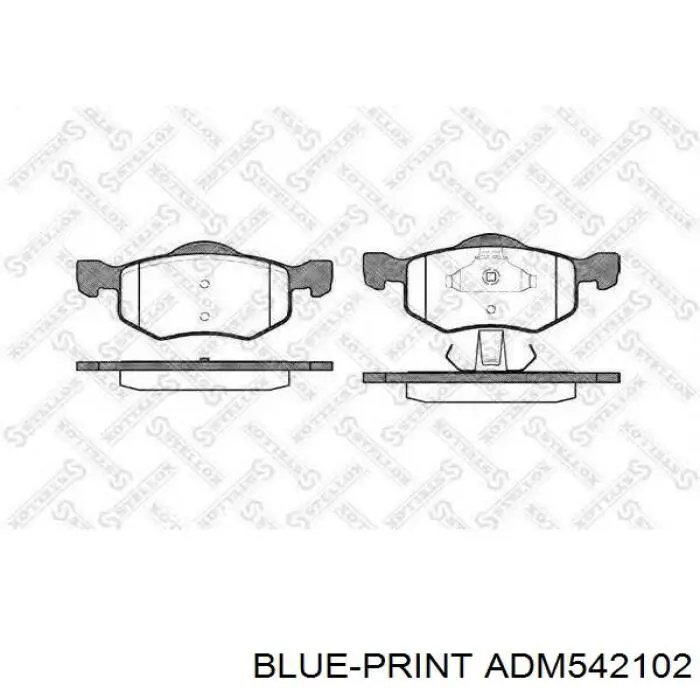 Гальмівні колодки Blue Print ADM542102 ціна, від 26.05 USD