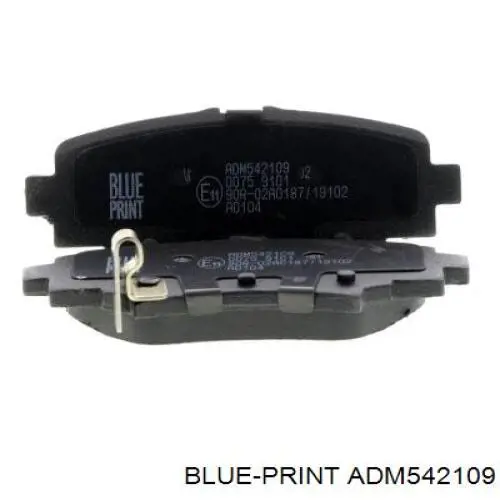 ADM542109 Blue Print Колодки гальмівні задні, дискові