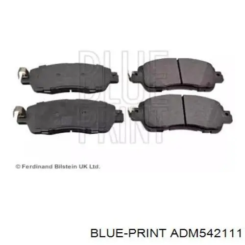 ADM542111 Blue Print колодки гальмівні передні, дискові