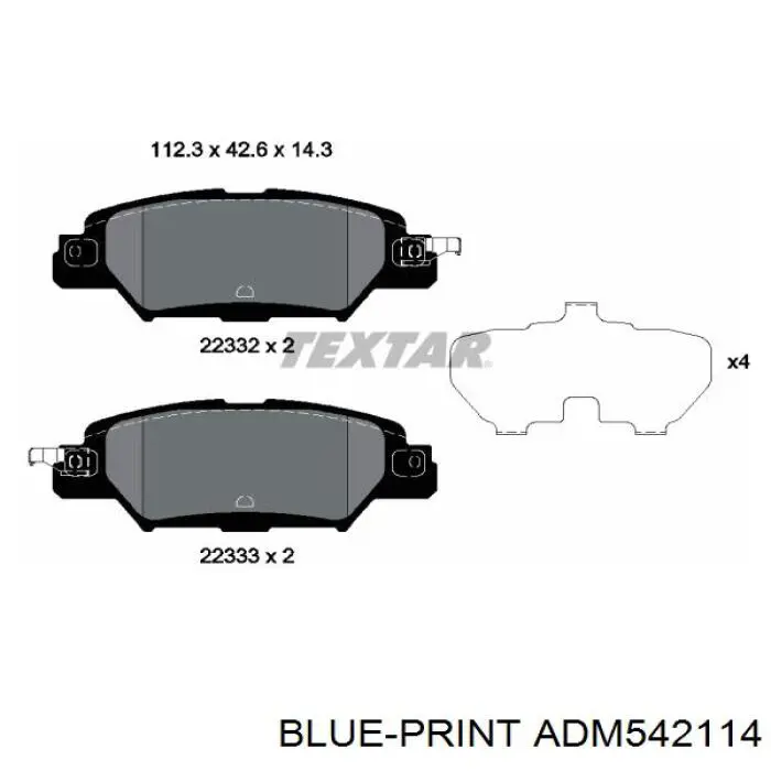 Колодки гальмові задні, дискові PP318AF Japan Parts