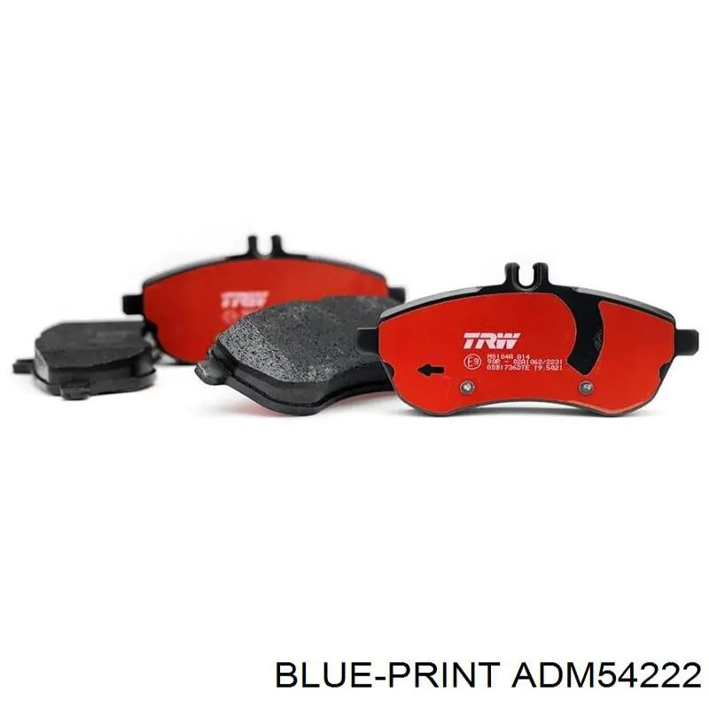 Купити ADM54222 Blue Print Колодки гальмівні передні, дискові