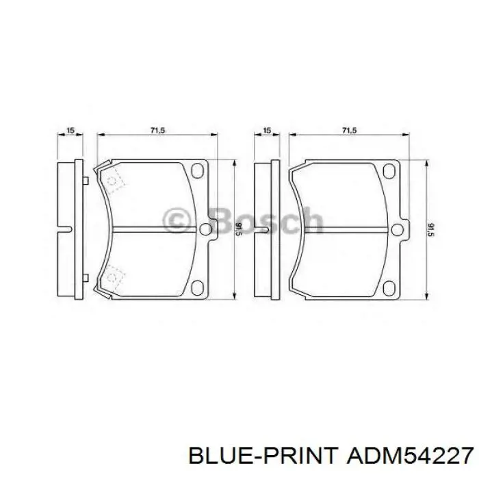 Тормозні колодки Mazda B4Y53329Z