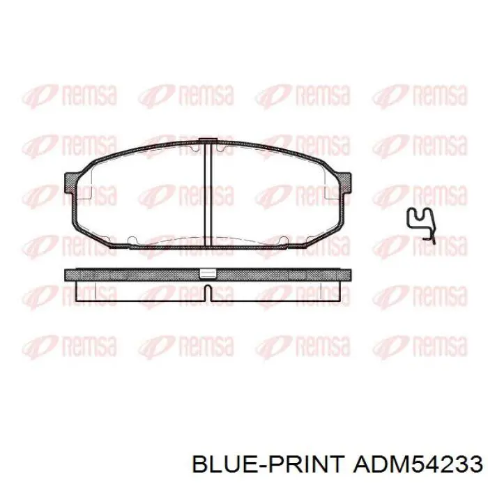 ADM54233AF Blue Print колодки гальмівні передні, дискові