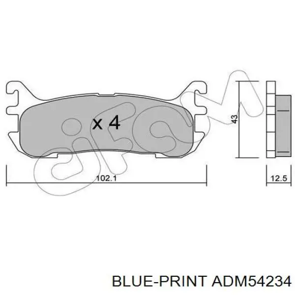 Задні гальмівні колодки MKD663 Friction Master