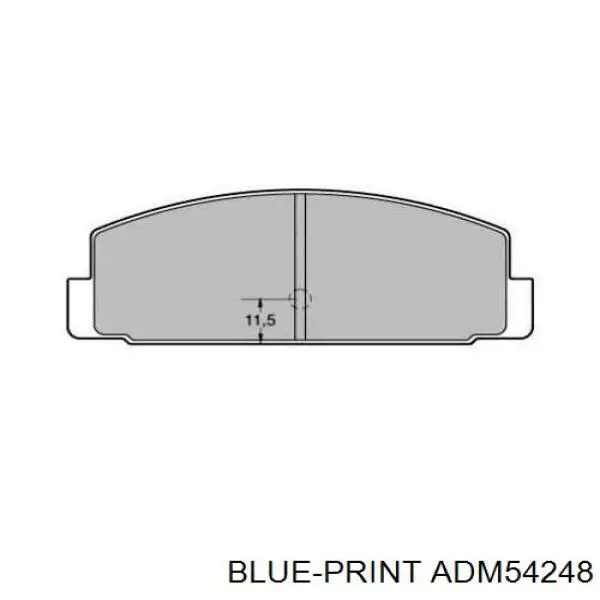 Задні гальмівні колодки Blue Print ADM54248 ціна, від 16.01 USD
